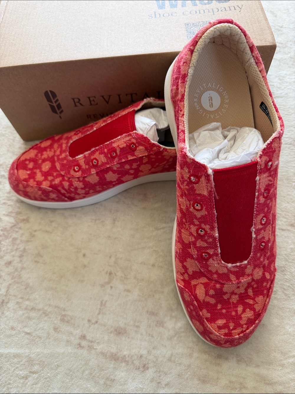 REVITALIGN Santa Margarita Bloom Floral Slip-On Casual Women’s Sneakers